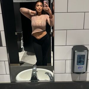 See through long sleeve